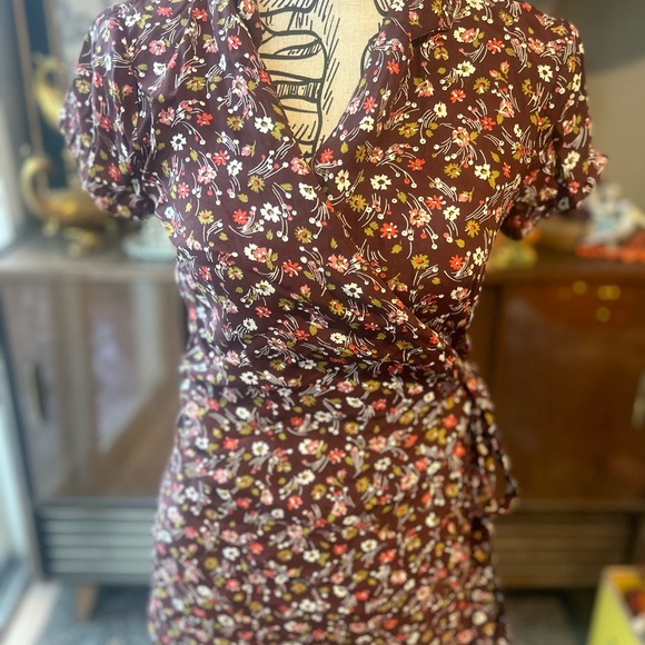 Authentic 90s Contempo Casuals wrap dress - Picture 3 of 5